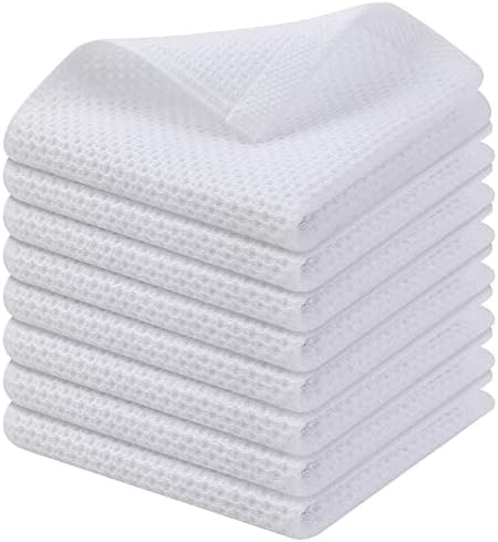 Kitinjoy 100% Cotton Waffle 8-Pack Kitchen Towels by Kitinjoy