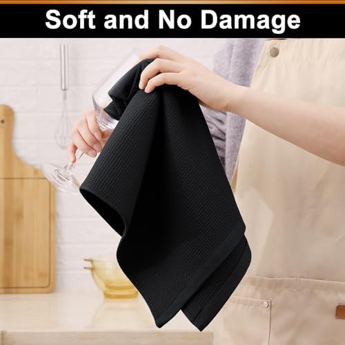 Homaxy 100% Cotton Waffle Weave Kitchen Towels, 12 Pack - Image 5