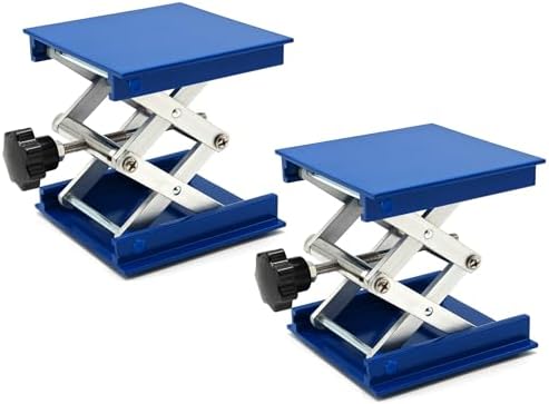 2 Pack Lab Jack Stand Platform 4" x 4", Mini Laboratory Support Stand Manual by SwigranceQualityCreativity