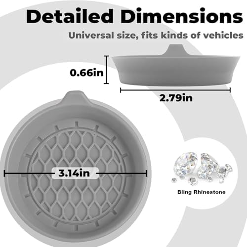 4 PCS Car Cup Coasters, Cup Holder Coaster - Image 2