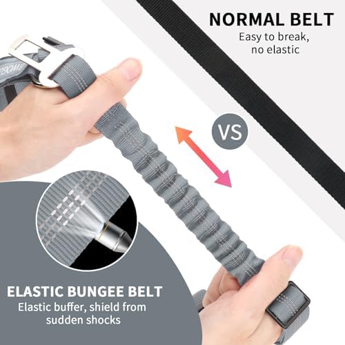 BWOGUE Dog Seat Belt for Car, Headrest Restraint Reflective Bungee, 1 Pack - Image 3
