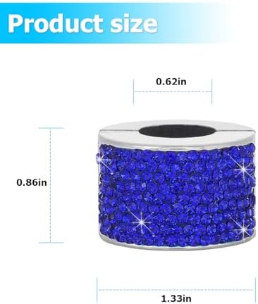 4PCS Bling Car Headrest Collars, Crystal Rhinestone Automotive Head Rest Collars - Image 2