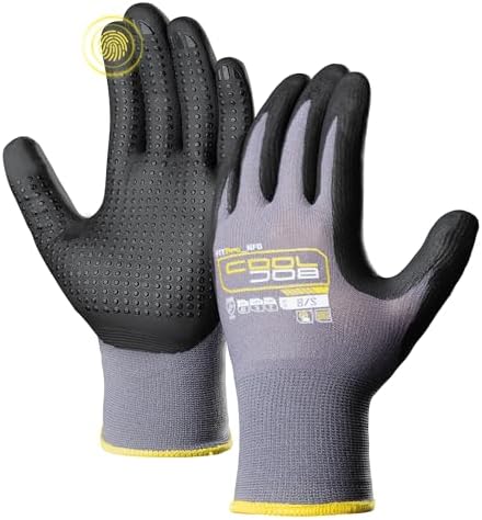 COOLJOB 36 Pairs Nitrile Rubber Dipped Safety Work Gloves by COOLJOB