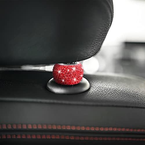 XINLIYA 4 Pack Car Headrest Collars, Bling Car Head Rest Collars Rings Decor - Image 3