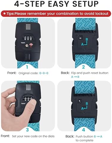 Travelkin Luggage Straps TSA Approved, Suitcase Straps - Image 6
