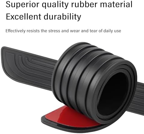 4PCS Car Door Sill Protector, Anti-Scratch Rubber Car Door Protector Edge Guards - Image 4