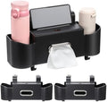LemonRoad 2 Pack Car Seat Back Storage Box, Tissue 2 Cup Holders by Unknown