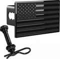 2" American Flag Metal Trailer Hitch Cover by AutoAccessores