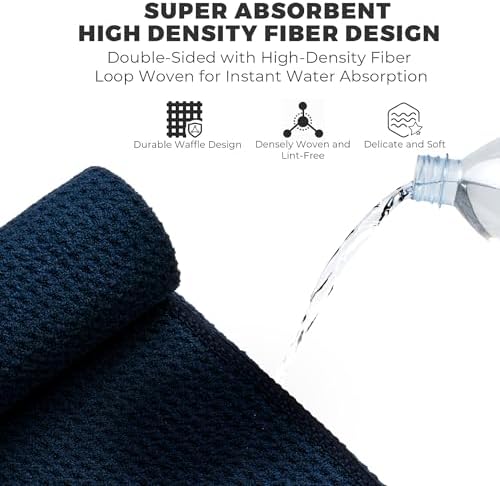 Mile High Life Microfiber Golf Towel 3 Pack Waffle - Image 4