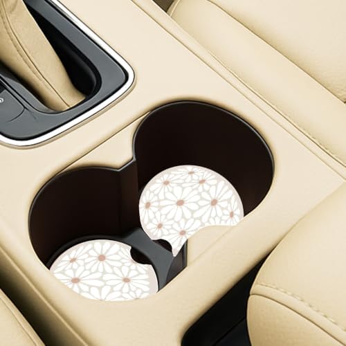 Ceramic Car Coasters – Absorbent Car Cup Holder Coaster Set - Image 3