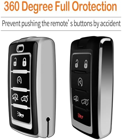 for Jeep Key Fob Cover with Keychain Soft Full Protection Key Shell Compatible - Image 4