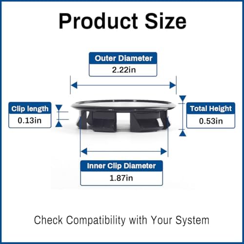 Open End Plus Plug Center Caps for Trailer RV Replacement EZ Lube Cap - Image 2