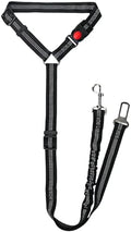 Heavy Duty Dog Seat Belt, 2-in-1 Chew Proof Car Harness by IMNEXT2U