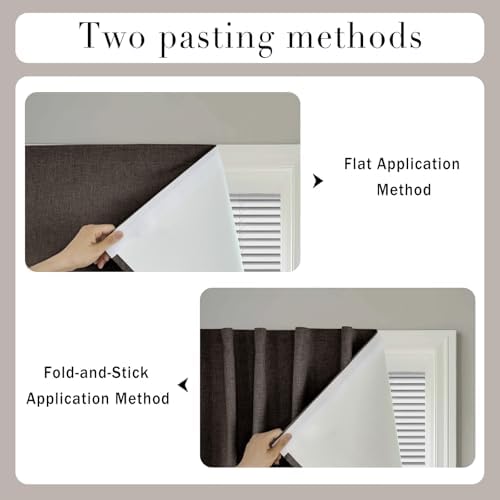 100% Blackout Curtains for Bedroom Stick On Curtains Window Shades Pull Down - Image 5