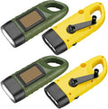 SEANCHEER Hand Crank Solar Powered Flashlights, Compact Emergency LED by SEANCHEER