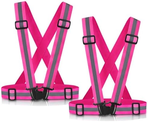 Reflective Vest Running Gear, 2-10Pack High Visible Safety VES by SAWNZC
