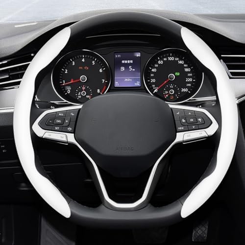 2-Piece Steering Wheel Cover, Carbon Fiber Segmented Steering Wheel Protector - Image 4
