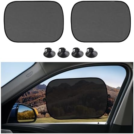2 PCS Universal Car Window Shade, UV Rays Protection Automotive Sun Shades by Unknown