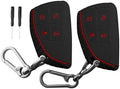 QBUC 2 Pcs for Chevy Key Fob Cover, 4 Buttons Silicone by QBUC