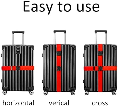4 Pack Luggage Straps, Adjustable Travel Belt - Image 6