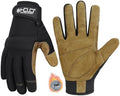HANDLANDY Work Gloves for Men & Women, Utility Mechanic Working Gloves Touch by HANDLANDY