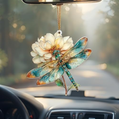 Dragonfly Ornament Stained Glass Style – Acrylic Window Hanging Suncatcher - Image 3