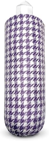 Plastic Bag Holder, Wall Mount Grocery Bag Dispenser, Yarn-dyed Houndstooth by HDDahua