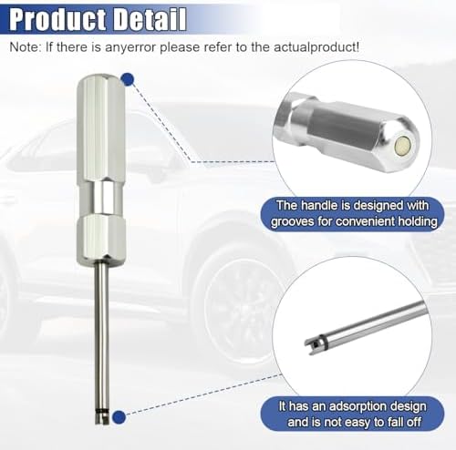 Valve Core Removal Tool, 4.3" Heavy Duty No Scratch Long Tire Valve Stem - Image 3