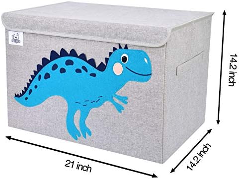 Large Toy Box Storage with Lid, Foldable Fabric Toy Chest Storage - Image 3