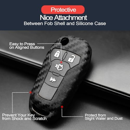 2pcs Compatible with Ford Key Fob Cover Case Key Chain - Image 4