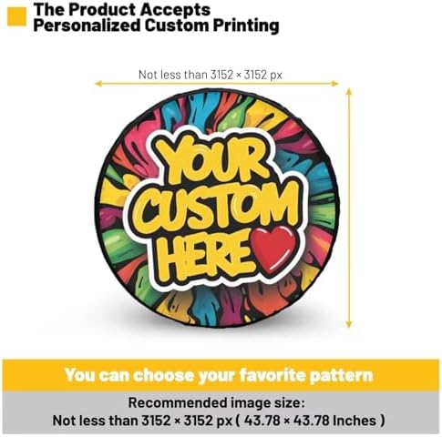 Spare Tire Cover PU Leather, Waterproof Dust-Proof Wheel Cover - Image 3