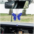 zipelo Rhinestone Butterfly Rearview Mirror Charm, Dark Blue by zipelo