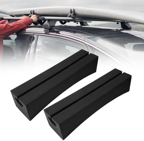2 Pieces Car Top Kayak Carrier Kit Roof Rack Pads Soft Racks Deluxe Carrier EVA - Image 6