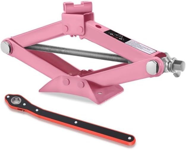 Auto Dynasty Scissor Car Jack, 2 Ton Scissor Jacks, Lifting Range 17.4" to by AutoDynasty