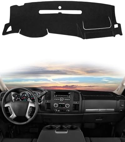 SKYLOTEC Dash Cover for Chevy Silverado 1500 LT/LS/WT/GMC Sierra 2007-2013 by SKYLOTEC