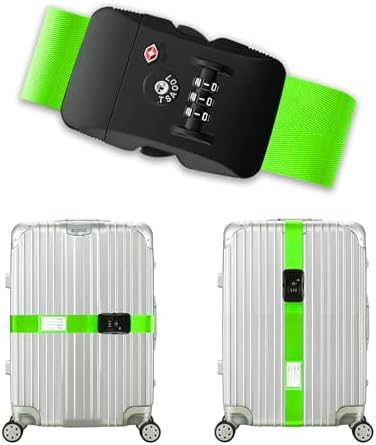 Veki Travel Luggage Straps for Suitcases, TSA Approved by Veki
