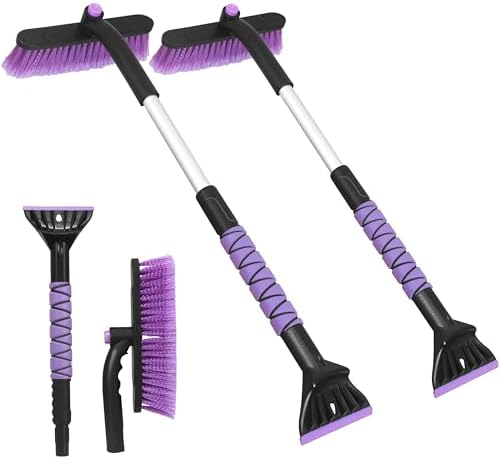 Gardzen 2 Packs 32" Snow Brush and Ice Scraper by Gardzen