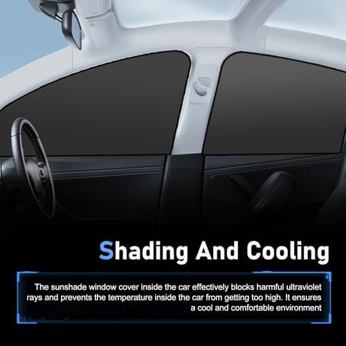 4 PCS Car Side Window Sun Shades, Heat Insulation & Sun Blocking Shade - Image 6