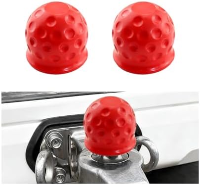 2PCS 2 Inch Trailer Hitch Ball Cover Tow Ball Protector Red by Unknown