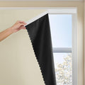 JILRON Adhesive Curtain 100% Blackout No-Drill Easy Install by JILRON