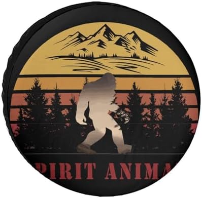 Sasquatch Bigfoot is My Spirit Animal 1 Tire Covers, Dust-Proof Weatherproof by Unknown