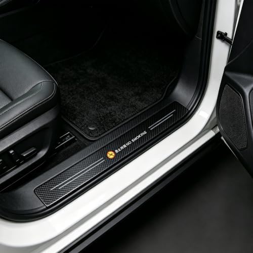 4PCS Car Door Sill Protector, Anti-Scratch Leather Guards - Image 2