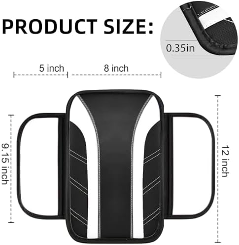 NBTEPEM 10 Pcs Car Floor Mats Full Set & Sport Leather Steering Wheel Cover - Image 6