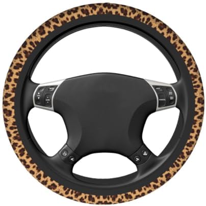Leopard Steering Wheel Covers Non Slip Neoprene Steering Wheel Protector Cover - Image 4