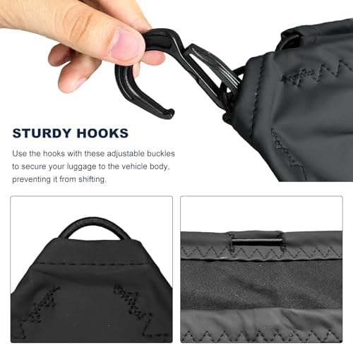 Cargo Net for Motorcycle, Waterproof Luggage Strap Rack Bungee Net - Image 5