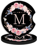 2pcs Letter M Car Coasters, Absorbent Universal neoprener Cup Holder Coasters by Unknown