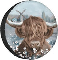 Cow Spare Tire Cover Wheel Protectors by Ovitssrk