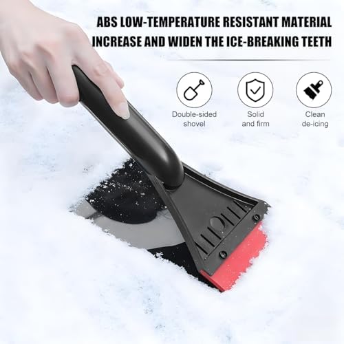 Car Windshield Ice Scraper, Vehicle Window Snow Sweeper to Remove Ice, - Image 5