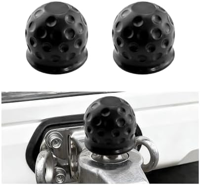 2PCS 2 Inch Trailer Hitch Ball Cover Tow Ball Protector Black by Unknown