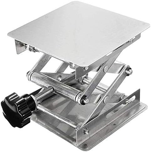 8" x 8" Stainless Steel Lab Jack Lift Stand Table Scissor Stand Platform - Image 3